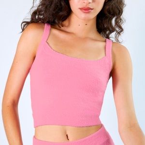 Hush Knit Tank Top Pink